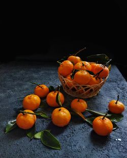 Close-up of fruits on table