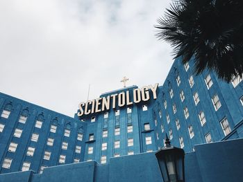 Low angle view of building against sky