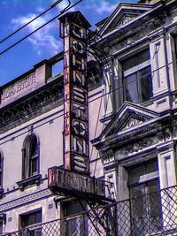 Low angle view of buildings against sky