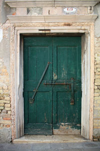 Door with closed door