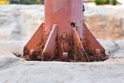 Close-up of rusty metal