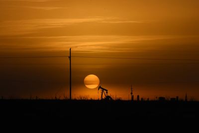 Scenic view of sunset over sea