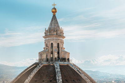 Low angle view of church against sky