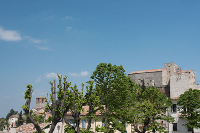 Low angle view of historic building against sky