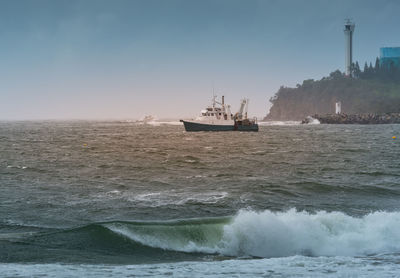 Scenic view of sea against sky