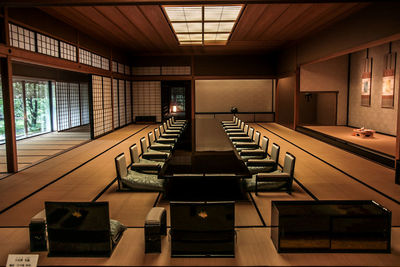 Interior of empty chairs