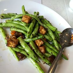 High angle view of salad in plate