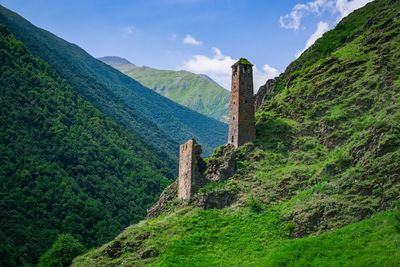 Scenic view of mountain against sky