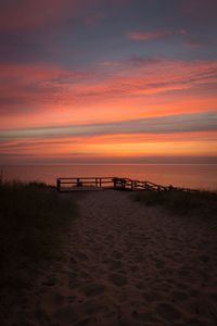 Sunset over sea