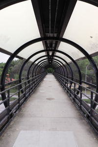 Empty footbridge