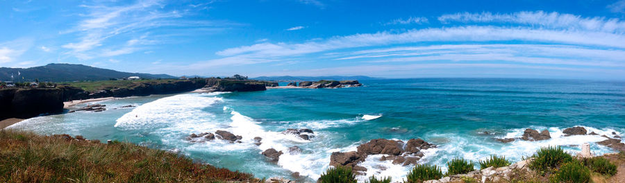 Scenic view of sea against sky