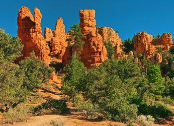 View of rock formations