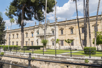 Low angle view of historical building