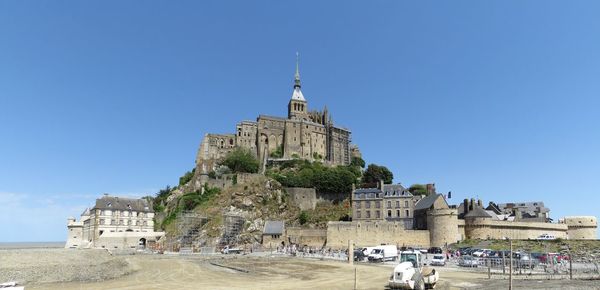 Historic building against blue sky