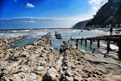 Scenic view of sea against sky