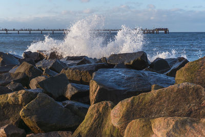 Scenic view of sea against sky