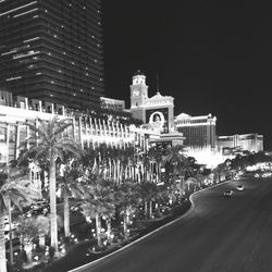 City street at night