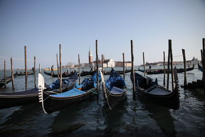 Boats in harbor