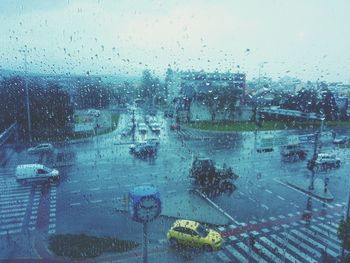 Rain drops on glass