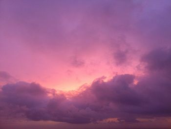 Low angle view of cloudy sky