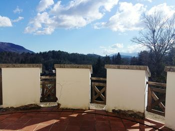 Gazebo against sky