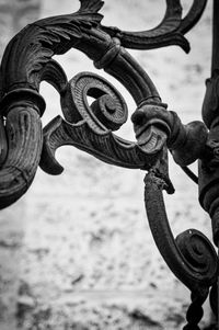 Close-up of rusty chain