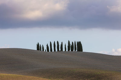 Panoramic view of land against sky