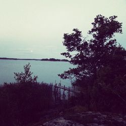 Scenic view of calm sea against sky