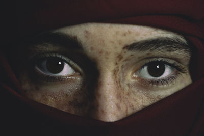 Close-up portrait of man