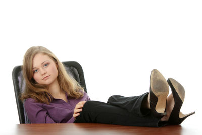 Portrait of a smiling young woman