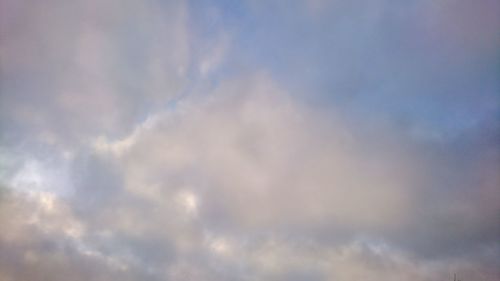 Low angle view of clouds in sky