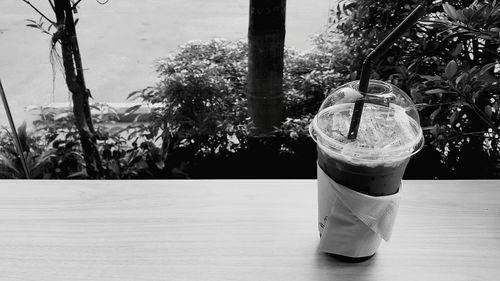 Close-up of drink on table