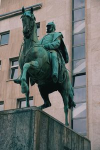 Low angle view of statue