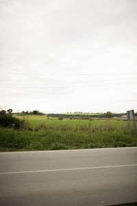 Road against sky