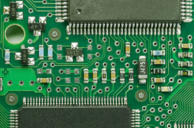 Full frame shot of computer circuit board