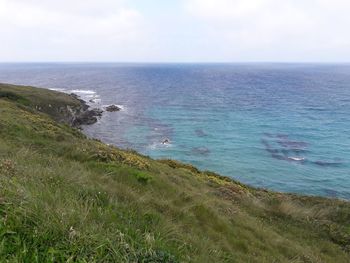Scenic view of sea against sky