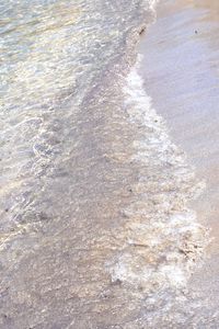 High angle view of beach