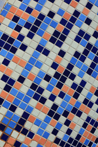 Full frame shot of tiled floor