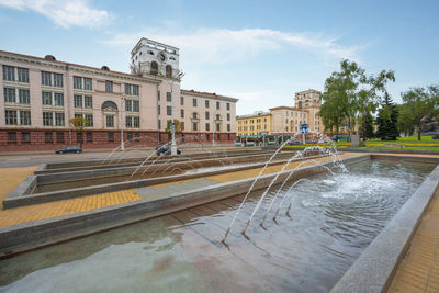 View of city street