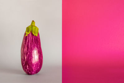 Close-up of strawberry against white background