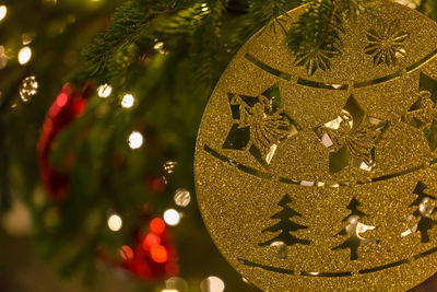Close-up of christmas decoration 