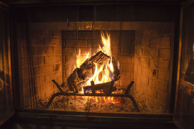 Fire hydrant at night