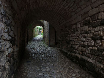 Corridor of old building