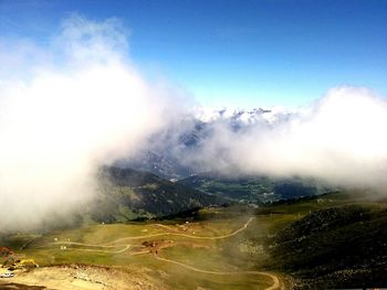 Scenic view of landscape against sky