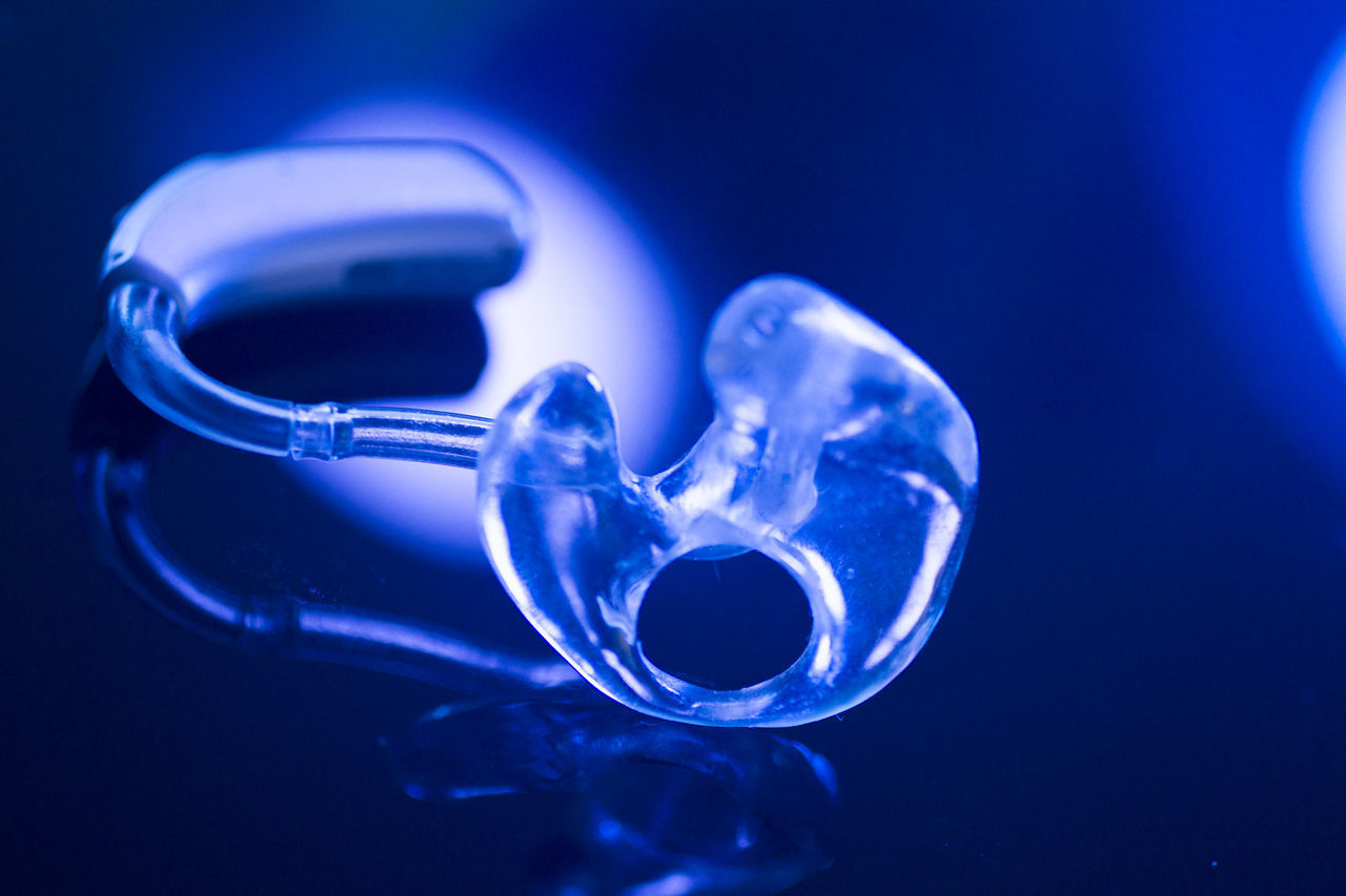 CLOSE-UP OF BLUE WATER ON BLACK BACKGROUND