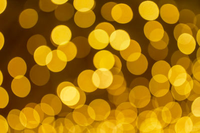 Defocused image of illuminated lights