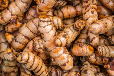 Full frame shot of roasted for sale at market stall