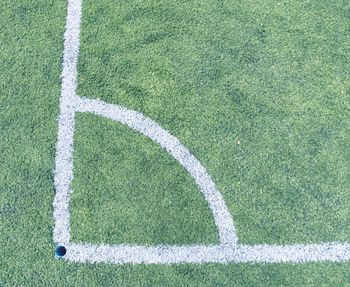 Scenic view of soccer field