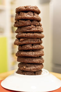 Close-up of cookies on table