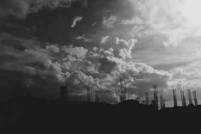 Low angle view of cloudy sky